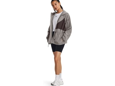 UNDER ARMOUR Damen Kapuzensweat UA RUSH WOVEN NOVELTY Grau