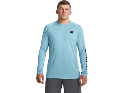 UNDER ARMOUR Herren Sweatshirt UA TECH PRT FILL LS Blau