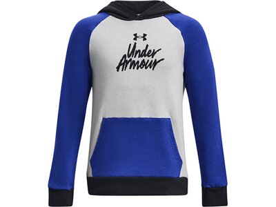 UNDER ARMOUR Kinder Kapuzensweat UA RIVAL FLEECE SCRIPT CB HD Silber