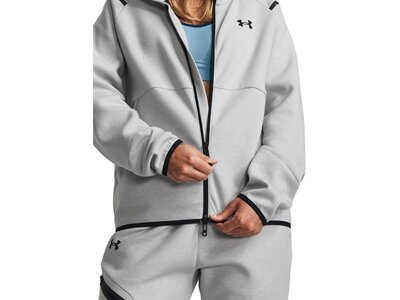 UNDER ARMOUR Damen Kapuzensweat UNSTOPPABLE FLC FZ Silber
