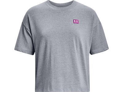 UNDER ARMOUR Damen Shirt UA W LOGO LC OVERSIZED HW SS Grau