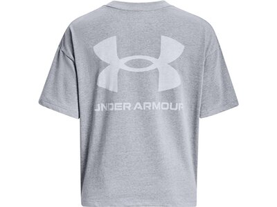 UNDER ARMOUR Damen Shirt UA W LOGO LC OVERSIZED HW SS Grau
