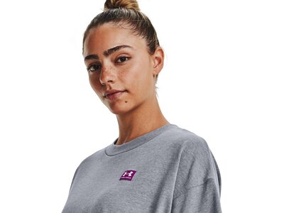 UNDER ARMOUR Damen Shirt UA W LOGO LC OVERSIZED HW SS Grau