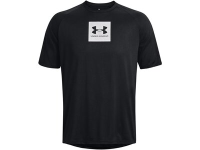 UNDER ARMOUR Herren Shirt UA TECH PRT FILL SS Schwarz