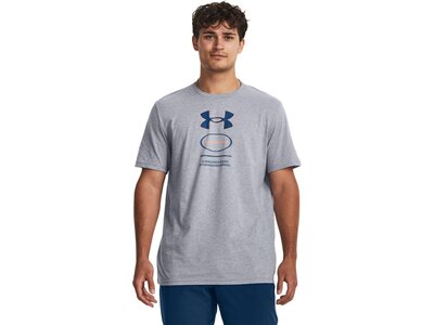 UNDER ARMOUR Herren Shirt UA M BRANDED GEL STACK SS Silber