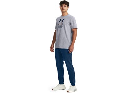 UNDER ARMOUR Herren Shirt UA M BRANDED GEL STACK SS Silber