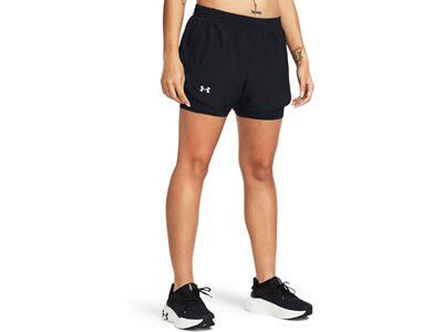 UNDER ARMOUR Damen Shorts UA FLY BY 2IN1 SHORT Schwarz