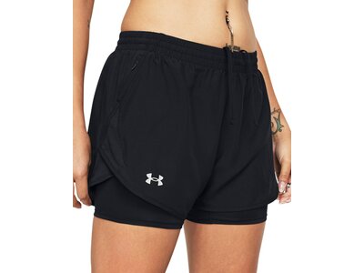 UNDER ARMOUR Damen Shorts UA FLY BY 2IN1 SHORT Schwarz