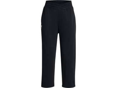 UNDER ARMOUR Damen Sporthose UA RIVAL TERRY CROP WIDE LEG Schwarz