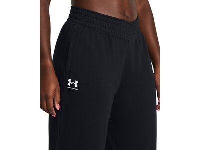 UNDER ARMOUR Damen Sporthose UA RIVAL TERRY CROP WIDE LEG Schwarz