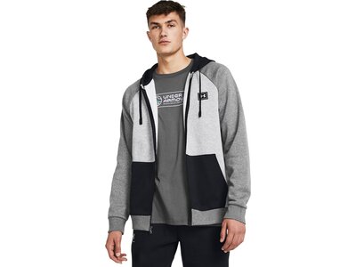 UNDER ARMOUR Herren Unterjacke UA RIVAL FLC FZ COLORBLOCK Grau