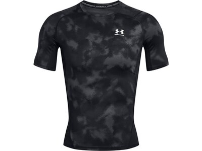 UNDER ARMOUR Herren Shirt UA HG ARMOUR PRINTED SS Schwarz