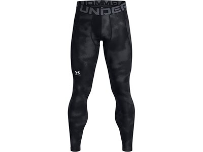 UNDER ARMOUR Herren Tight UA HG ARMOUR PRINTED LGS Schwarz