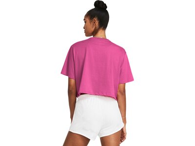 UNDER ARMOUR Damen Shirt CAMPUS BOXY CROP SS Pink