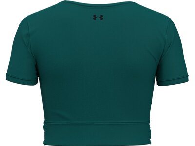 UNDER ARMOUR Damen Shirt MOTION CROSSOVER CROP SS Grün