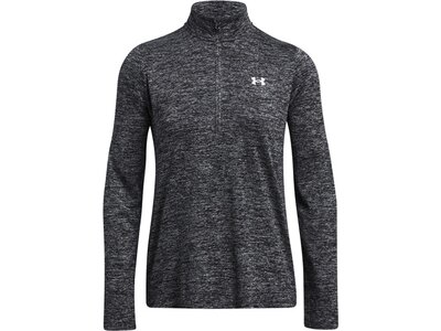 UNDER ARMOUR Damen Shirt TECH 1/2 ZIP- TWIST Grau