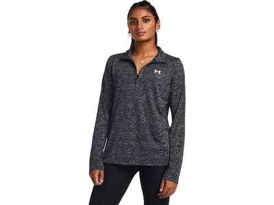 UNDER ARMOUR Damen Shirt TECH 1/2 ZIP- TWIST Grau