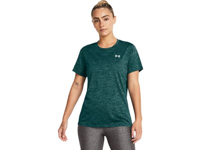 UNDER ARMOUR Damen Shirt TECH SSC- TWIST Blau