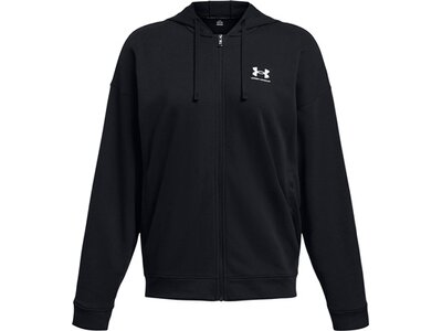 UNDER ARMOUR Damen Unterjacke UA RIVAL TERRY OS FZ HOODED Schwarz