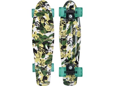 SCHILDKRÖT Skateboard Retro Skateboard FREE SPIRIT 22´ Camouflage Bunt