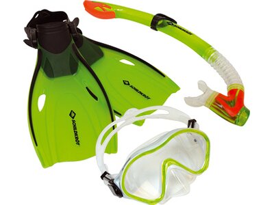 Schildkröt Junior Schnorchel Set Bermuda - 3-teilig, Größe L/XL Grün