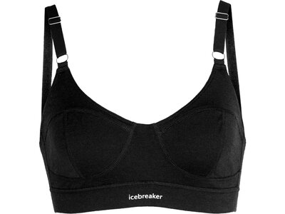 ICEBREAKER Damen BH W Queens Clasp Bra Schwarz
