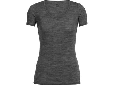 ICEBREAKER Merino Damen Funktionsunterhemd / Unterhemd "Women´s Siren S/S Sweetheart" Grau