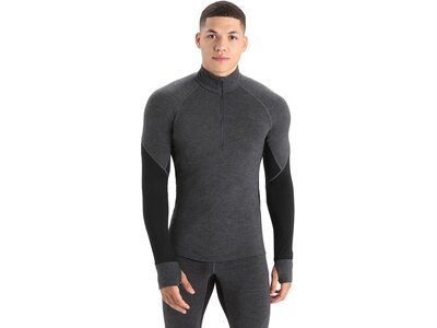ICEBREAKER Herren Funktionsunterhemd "Bodyfitzone 260 Winter Zone Long Sleeve Half Zip" Schwarz