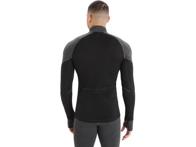 ICEBREAKER Herren Funktionsunterhemd "Bodyfitzone 260 Winter Zone Long Sleeve Half Zip" Schwarz