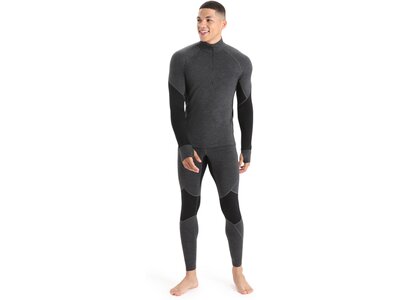 ICEBREAKER Herren Funktionsunterhemd "Bodyfitzone 260 Winter Zone Long Sleeve Half Zip" Schwarz