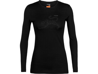 ICEBREAKER Damen Funktionsshirt "Oasis" Langarm Schwarz