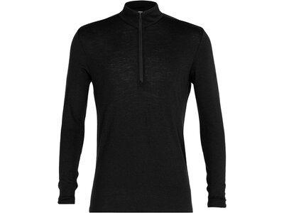 ICEBREAKER Merino Herren Longleeve 175 Everyday LS Half Zip Schwarz