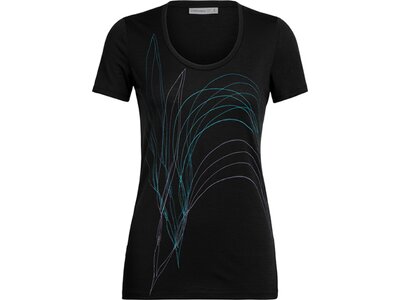 ICEBREAKER Damen T-Sshirt "Tech Lite Scoop Leaf" Schwarz