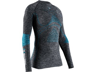 X-BIONIC Damen Unterhemd ® ENERGY ACCUMULATOR 4.0 MELANGE SHIRT LG SL WMN Grau