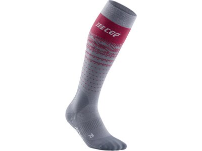 CEP Damen Ski Thermo Merino Compression Socks Grau