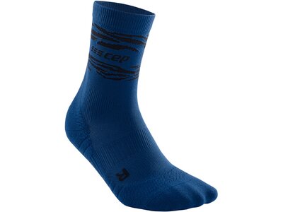 CEP Damen Animal Compression Mid Cut Socks Blau