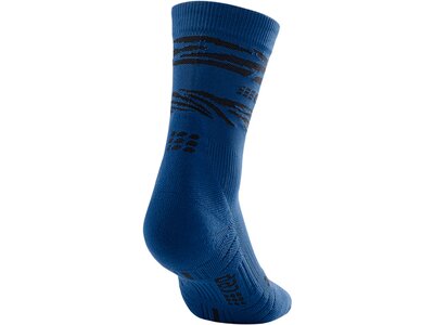 CEP Damen Animal Compression Mid Cut Socks Blau