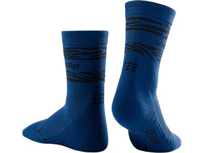 CEP Damen Animal Compression Mid Cut Socks Blau