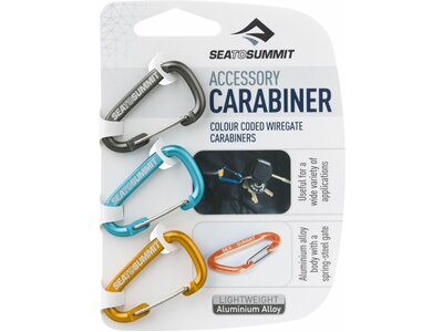 SEA TO SUMMIT Gurte und Schnallen Accessory Carabiner Set 3pcs Mixed Bunt