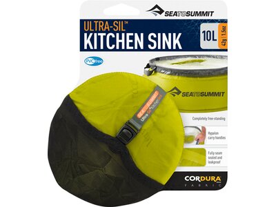SEA TO SUMMIT Camping Zubehör Ultra-Sil Kitchen Sink 10 Liter Lime / Grey Bunt