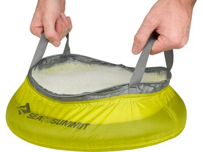 SEA TO SUMMIT Camping Zubehör Ultra-Sil Kitchen Sink 10 Liter Lime / Grey Bunt