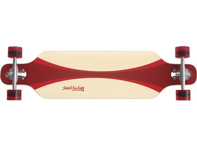 STREETSURFING Skateboard Street Surfing Longboard Freeride 39, Design: Carve Red Grau