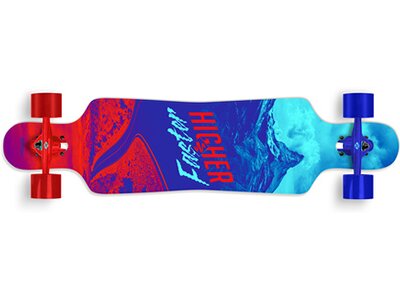STREETSURFING Longboard Freeride Curve 39, Higher-Faster Grau