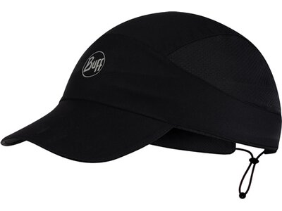 BUFF Herren Laufsport Cap "Pack Run Cap R-Solid Black" Schwarz