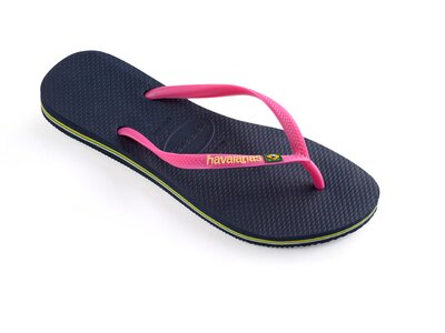 HAVAIANAS SLIM BRASIL LOGO pink