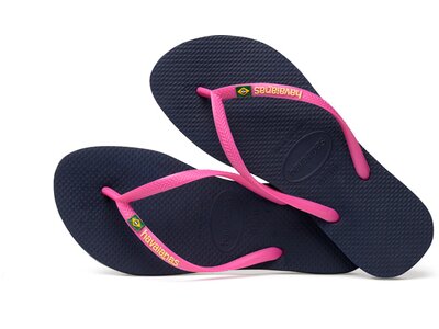 HAVAIANAS SLIM BRASIL LOGO pink