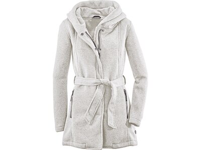 G.I.G.A. DX by killtec Damen Mantel Frydara - Casual Knit Parka mit Kapuze und Gürtel, gebonded mit Weiß
