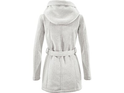 G.I.G.A. DX by killtec Damen Mantel Frydara - Casual Knit Parka mit Kapuze und Gürtel, gebonded mit Weiß
