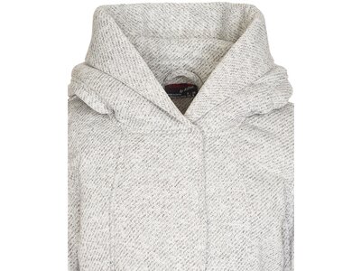 G.I.G.A. DX by killtec Damen Mantel Frydara - Casual Knit Parka mit Kapuze und Gürtel, gebonded mit Weiß