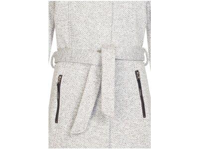 G.I.G.A. DX by killtec Damen Mantel Frydara - Casual Knit Parka mit Kapuze und Gürtel, gebonded mit Weiß